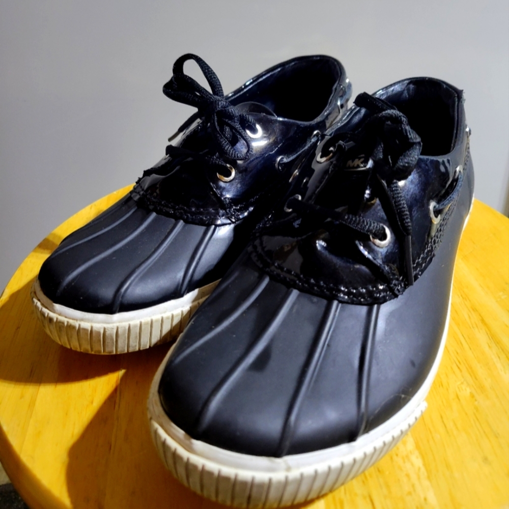 Michael Kors Duck Rain shoes, black, size 8